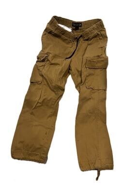 Iron Co Beige Cargo Joggers Mens Medium Inseam 30"
